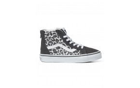 VANS SK8-Hi Zip Snow Leopard - Asphalt - Chaussures Femmes (côté)