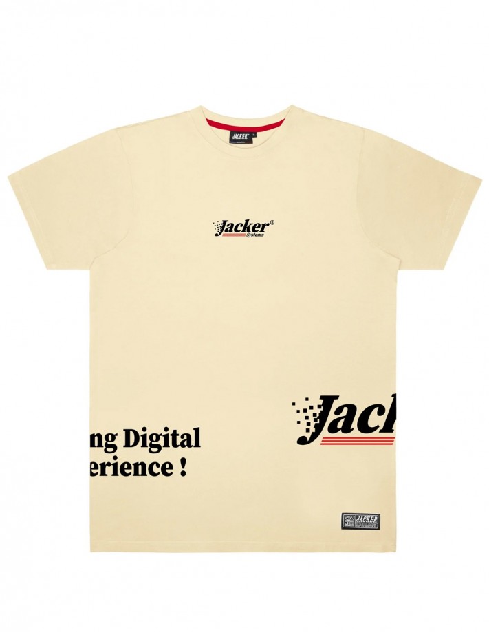 JACKER Digital Love - Beige - T-shirt