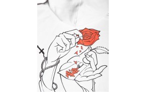 JACKER Holy Roses - Blanc - Sweat à capuche (logo)