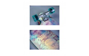 DUSTERS Chrome 37" Holographic - Longboard (closeup)