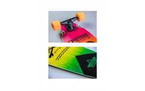 DUSTERS Moto Fades 37" - Pink/Orange/Teal - Longboard (trucks)