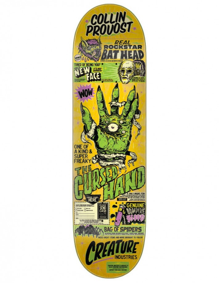 CREATURE Provost Cursed Hand 8.47"- Skateboard Deck