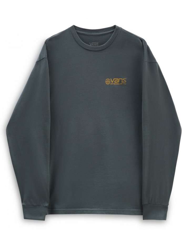Vans grey long sleeve sale