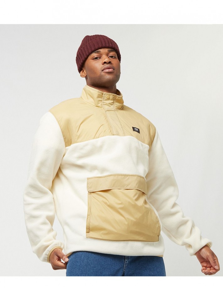 VANS Mammoth Po - Blanc Taupe - Polaire Zippée VANS Mammoth Po - Blanc Taupe - Polaire Zippée