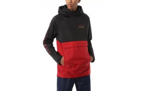 VANS Victory Anorak- Noir Rouge- K-way