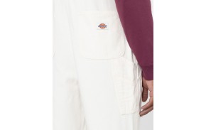 DICKIES Duck Canvas Bib - White - Playsuit Women