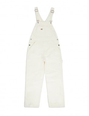 DICKIES Duck Canvas Bib - White - Playsuit Women