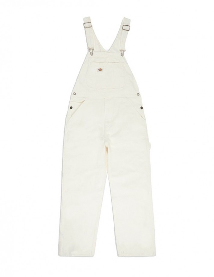 DICKIES Duck Canvas Bib - White - Playsuit Women