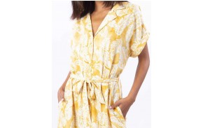 RIP CURL Summer Palm Shirt - Gold - Robe - noeud