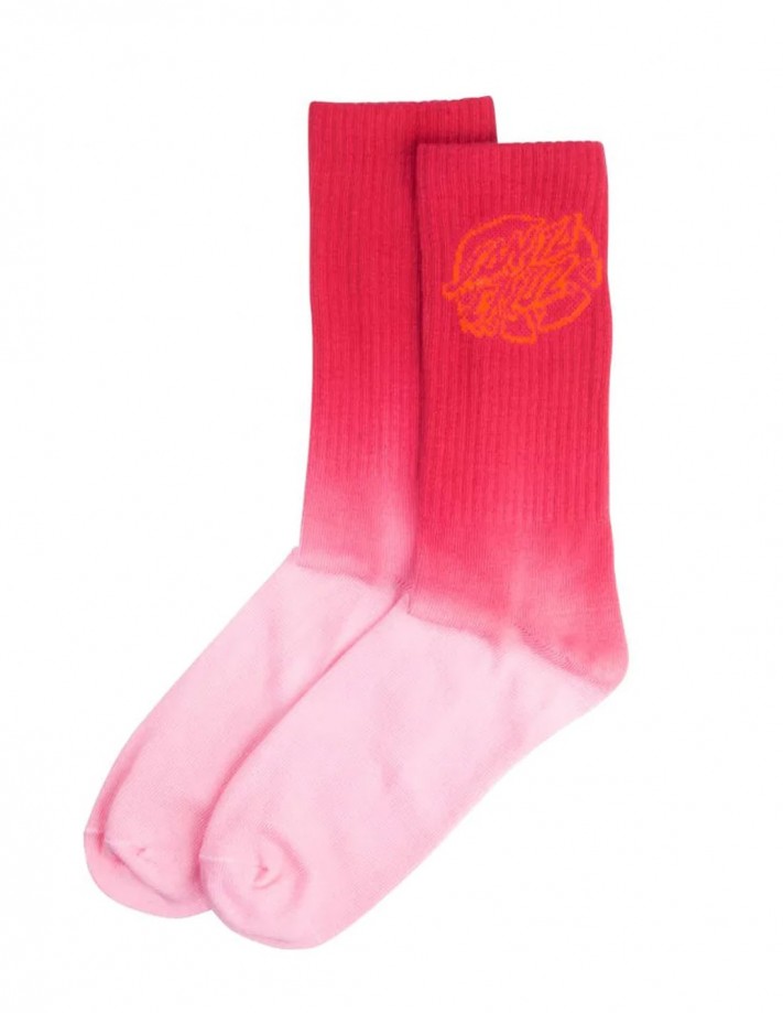 SANTA CRUZ Universal Dot - Rouge Rose - Chaussettes