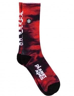 ELEMENT Pota Skate - Red Tie Dye - Chaussettes