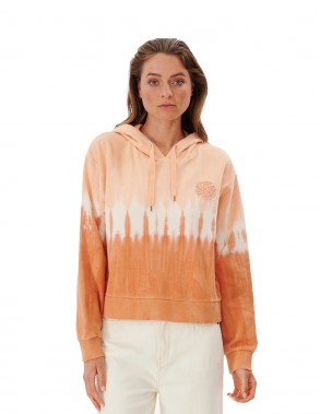 RIP CURL Tie Dye - Peach - Sweat à capuche