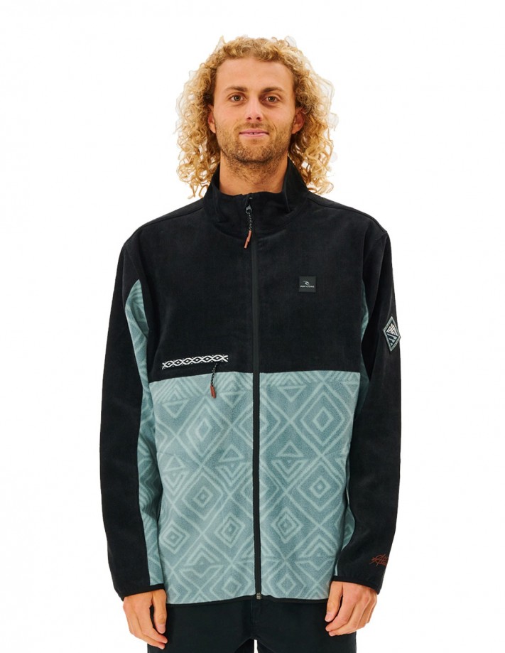 RIP CURL Journey Anti Series - Mineral Blue - Sweat à capuche Zippé