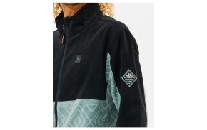 RIP CURL Journey Anti Series - Mineral Blue - Sweat à capuche Zippé (logo)