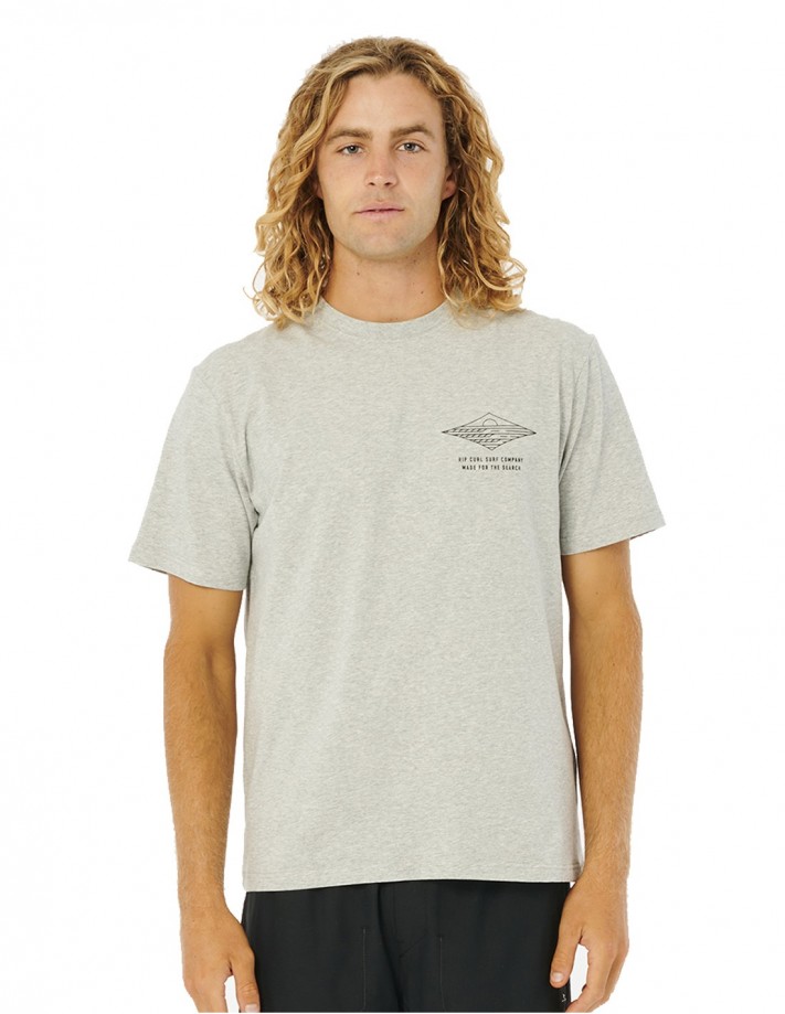 RIP CURL Vaporcool Line Up - Grey Marle - T-shirt