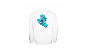 SANTA CRUZ Screaming Hand Chest Crew - Athletic Heather - Sweatshirt (dos)