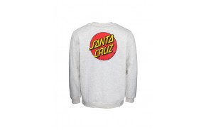 SANTA CRUZ Classic Dot Chest Crew - Athletic Heather - Sweatshirt (dos)