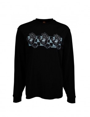 SANTA CRUZ Contest Hand - Black - Long Sleeve T-shirt