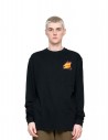 SANTA CRUZ Flamed Not a Dot - Black - Long Sleeve T-shirt