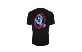 SANTA CRUZ Speed Wheels Scream - Noir - T-shirt (dos)