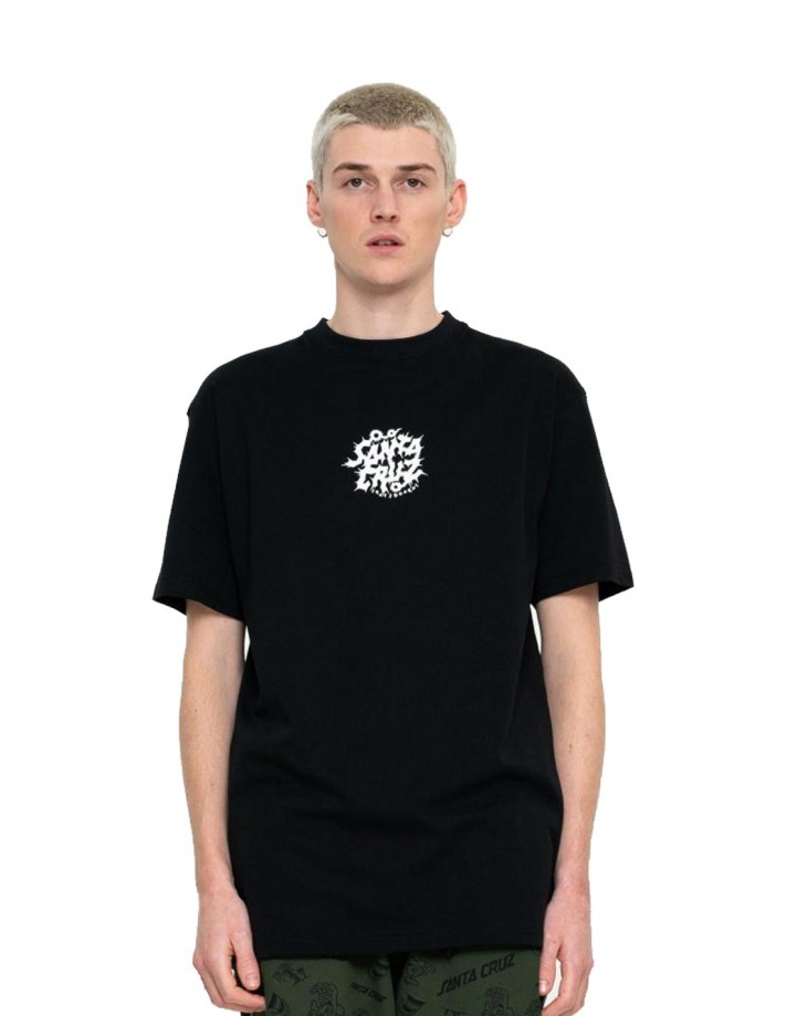 SANTA CRUZ Wooten Crest - Black - T-shirt