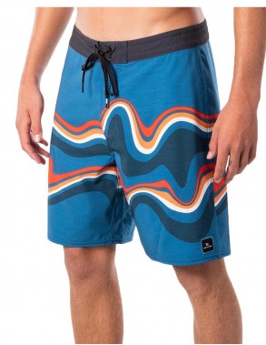 RIP CURL Mirage Owen Swirl - Bleu - Boardshort porté