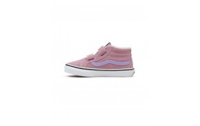 VANS SK8-Mid Reissue V - Suede/Sherpa Multi Color Block - Chaussures Enfants (côté)