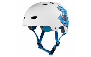 Casque Santa Cruz Bullet "Screaming Hand" Blanc