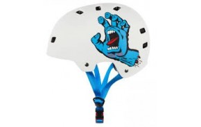 Casque Santa Cruz Bullet "Screaming Hand" Blanc