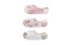 VANS Ditsy Canoodle - Rose Smoke - Pack de 3 Socquettes enfants