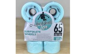 SURFSKATE LOVE 65 mm 81a - Rollen von surfskate 4er-Set