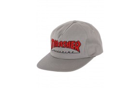 THRASHER Outlined Snapback - Grau - Kappe