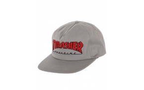 THRASHER Outlined Snapback - Grey - Cap