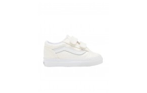 VANS Old Skool V - Glitter White - Chaussures Enfants (côté)