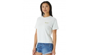 RIP CURL Hula Surfer Relaxed - Light Blue - Women's Front Tee