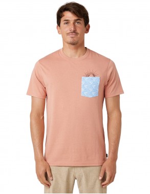 RIP CURL Inda Pocket - Dusty Rose - T-shirt