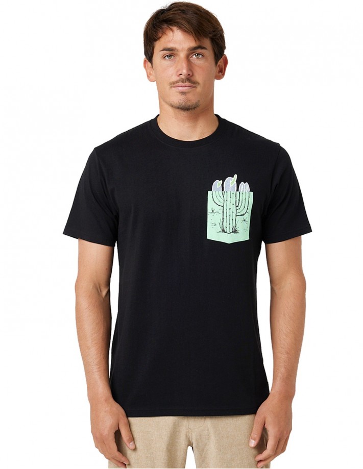 RIP CURL Inda Pocket - Black - T-shirt