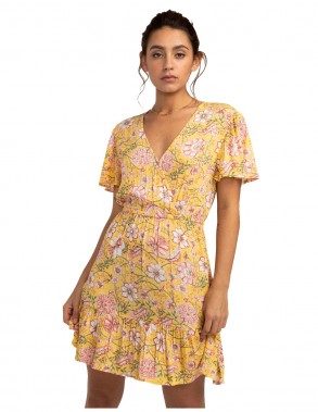 BILLABONG Spring Light - Golden Peach - Robe portefeuille