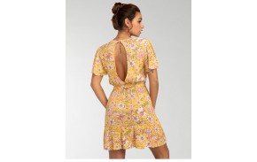 BILLABONG Spring Light - Golden Peach - Wrap Dress (back)