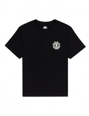 ELEMENT Icon Island - Flint Black - Kids Skate T-Shirt