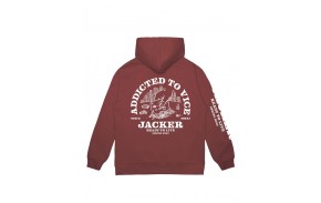 JACKER Addicted - Brick - Sweat à capuche (homme)