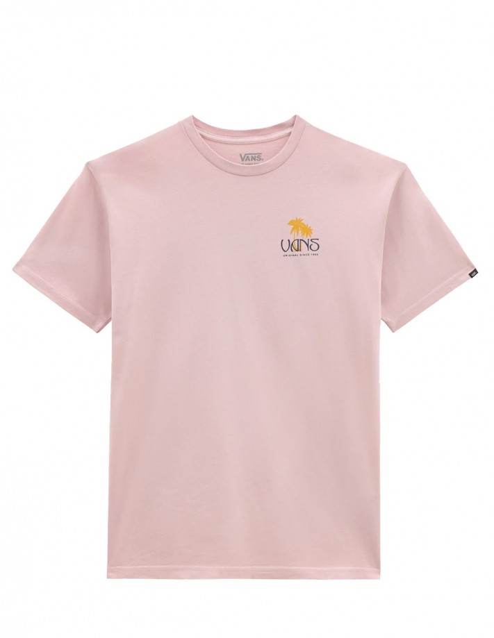 VANS Sunset Dual Palm - Rosa - T-Shirt