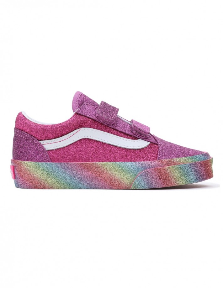 VANS Old Skool - Glitter Rainglow - Klettschuhe Kinder