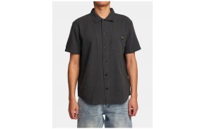 RVCA Recession Day Shift - Garage Blue - Men's Shirt