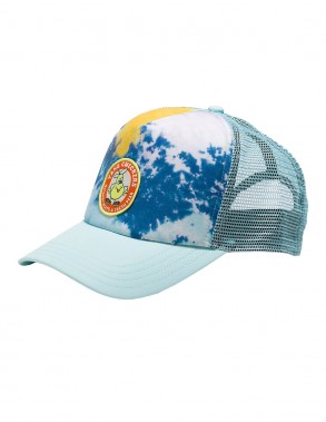 VANS Checkers Curved Bill - Blue Glow - Casquette Trucker