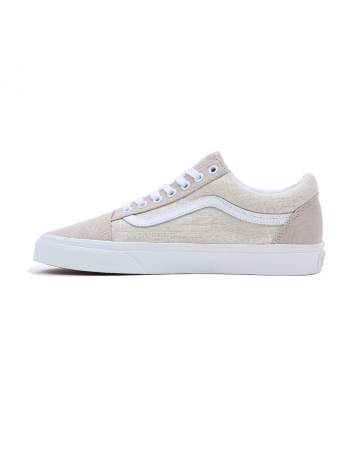 VANS Old Skool Summer Linen - Natural - Skateschuhe Mann