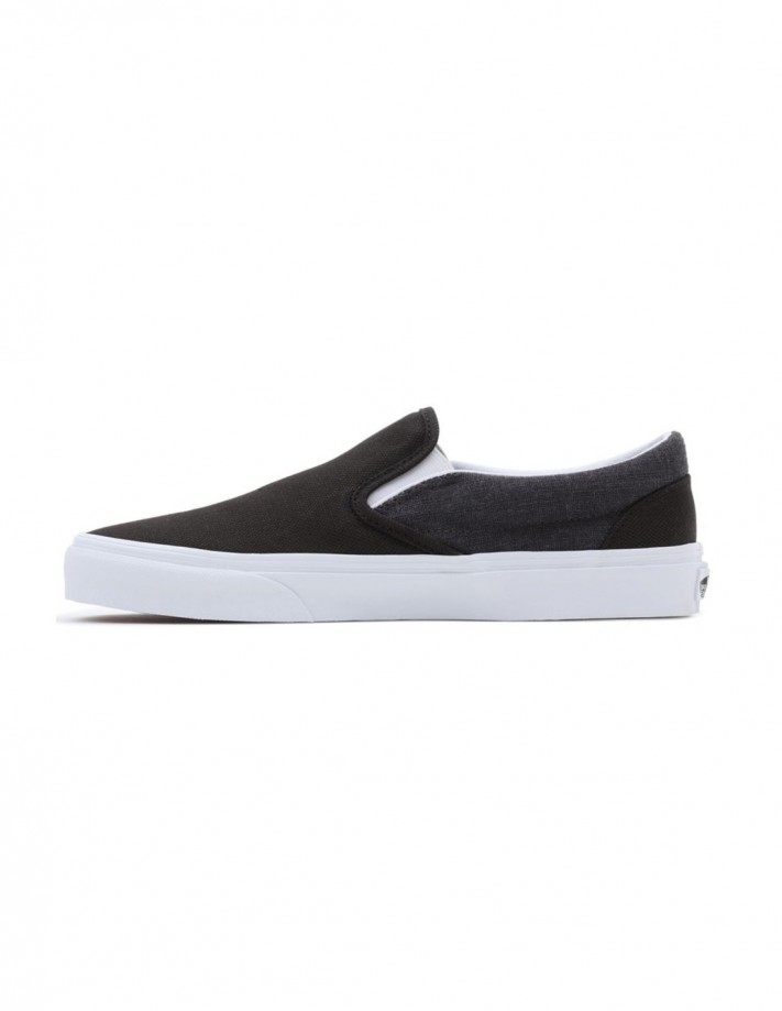 VANS Classic Slip-On Summer Linen - Black - Skateschuhe Mann