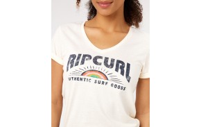 RIP CURL Daybreak V - Bone - Kurzarmshirt Womens V-Ausschnitt