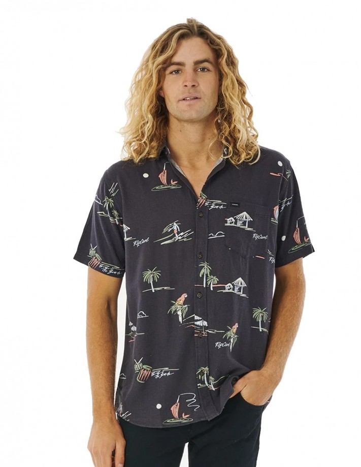 RIP CURL Party Pack - Washed Black - Shirt