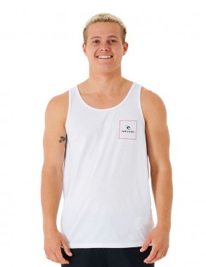 RIP CURL Corp Icon - White - Tank Top